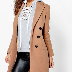 Camel Wool Jacket - Zara